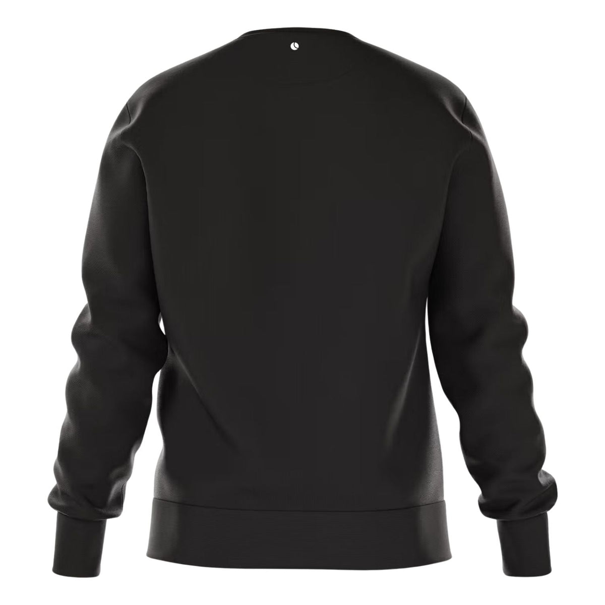 Achterzijde van de zwarte Bjorn Borg Essential 1 sweater met ronde hals