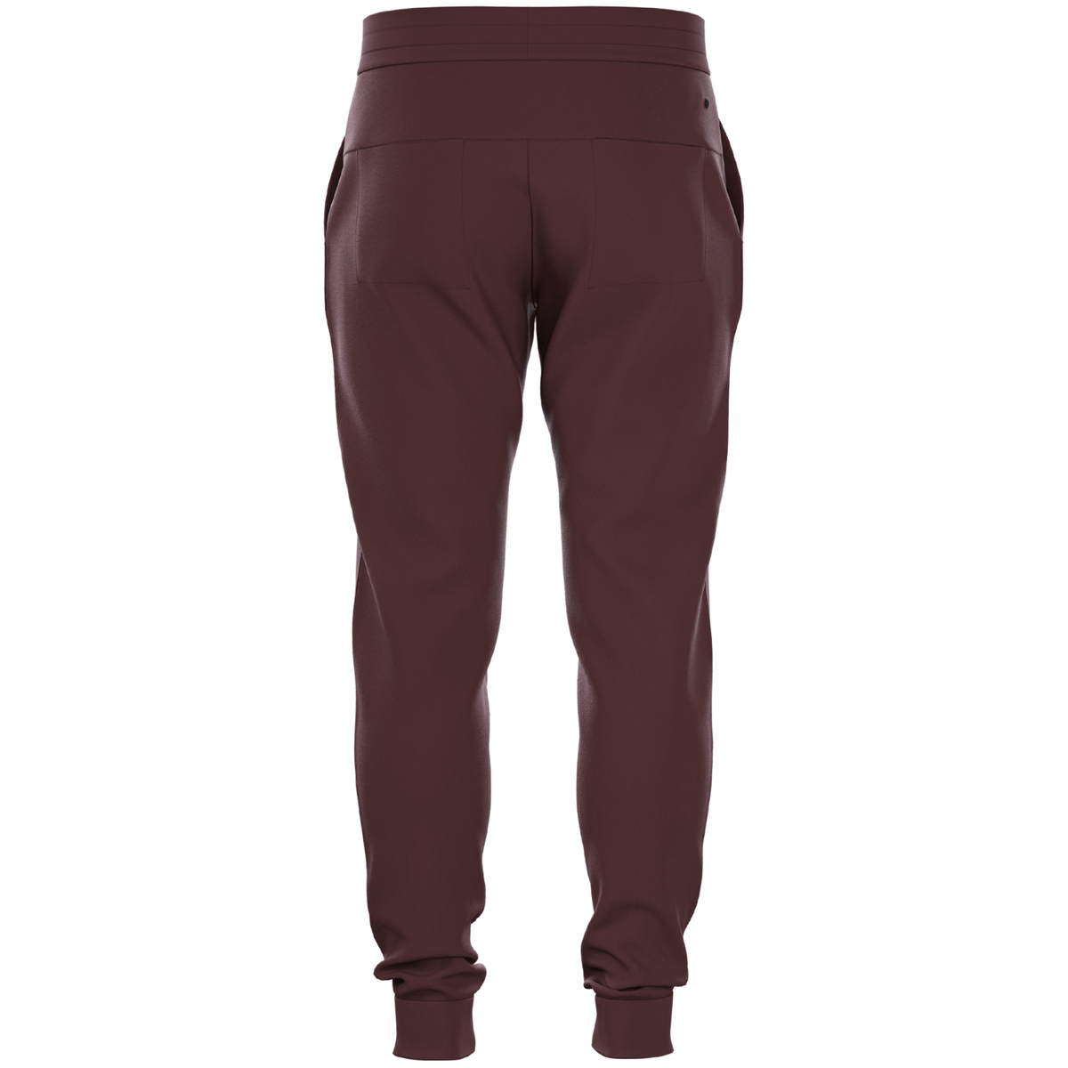 Achterzijde van de bordeauxrode Bjorn Borg Essential 4 Sweatpants met elastische boorden