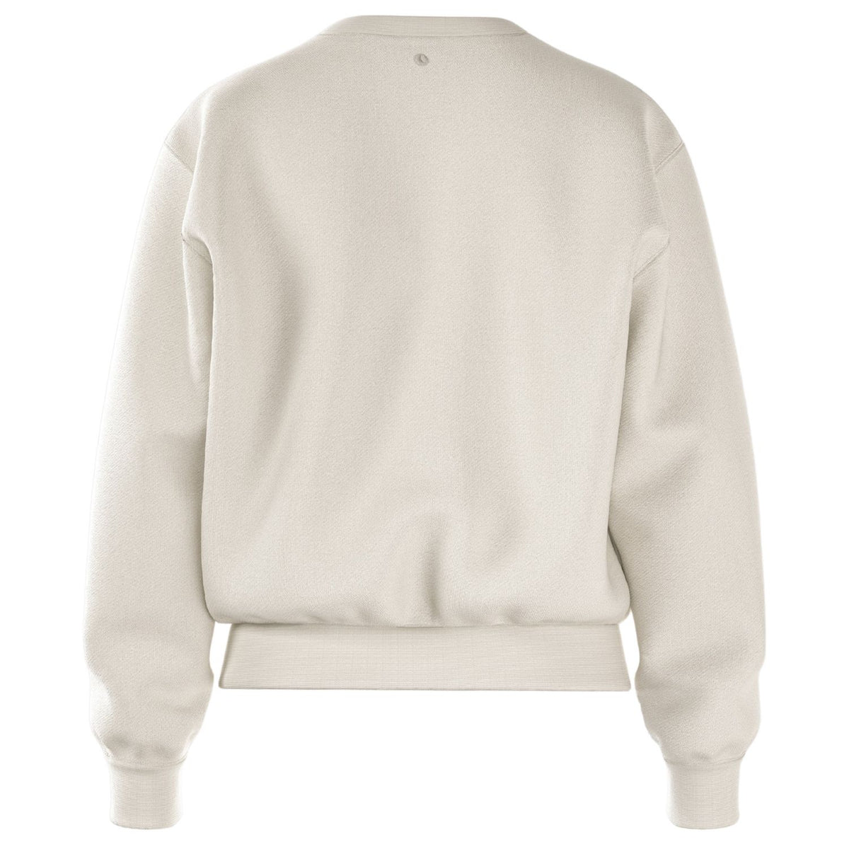 Achterzijde van het beige Bjorn Borg Essential 4 W Sweatshirt met ronde hals en ribboord