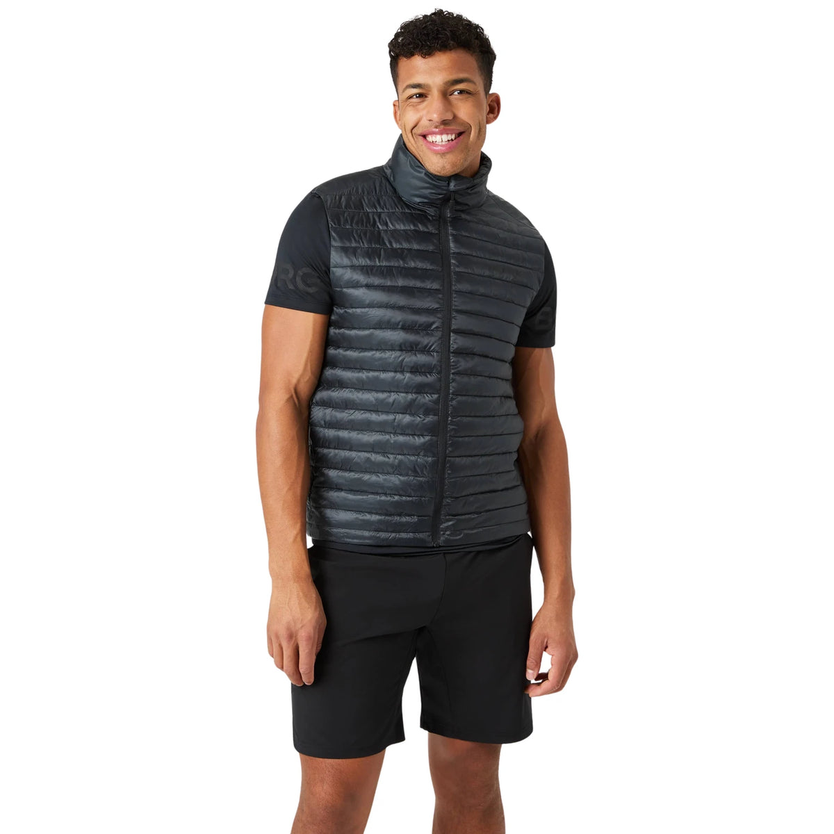Björn Borg Light Padded Vest Black Beauty - op model