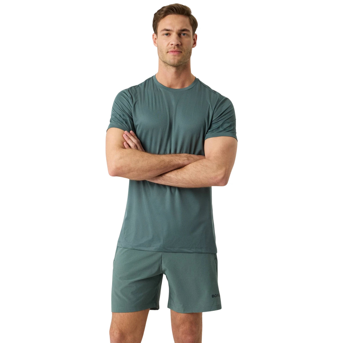 Björn Borg Light T-shirt Balsam Green - op model