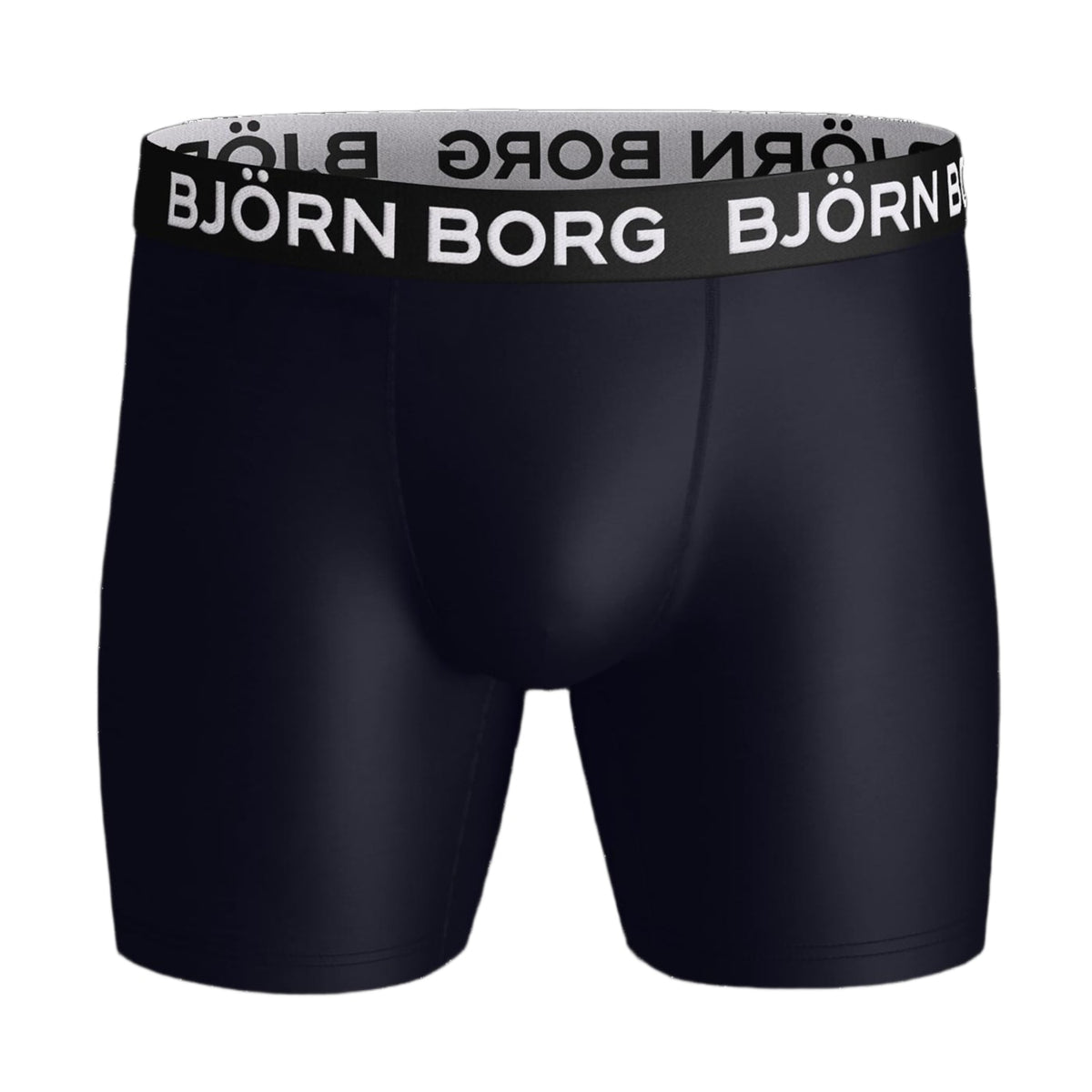 Zwarte Bjorn Borg Sports Microfiber boxershort met grijze Bjorn Borg-tailleband