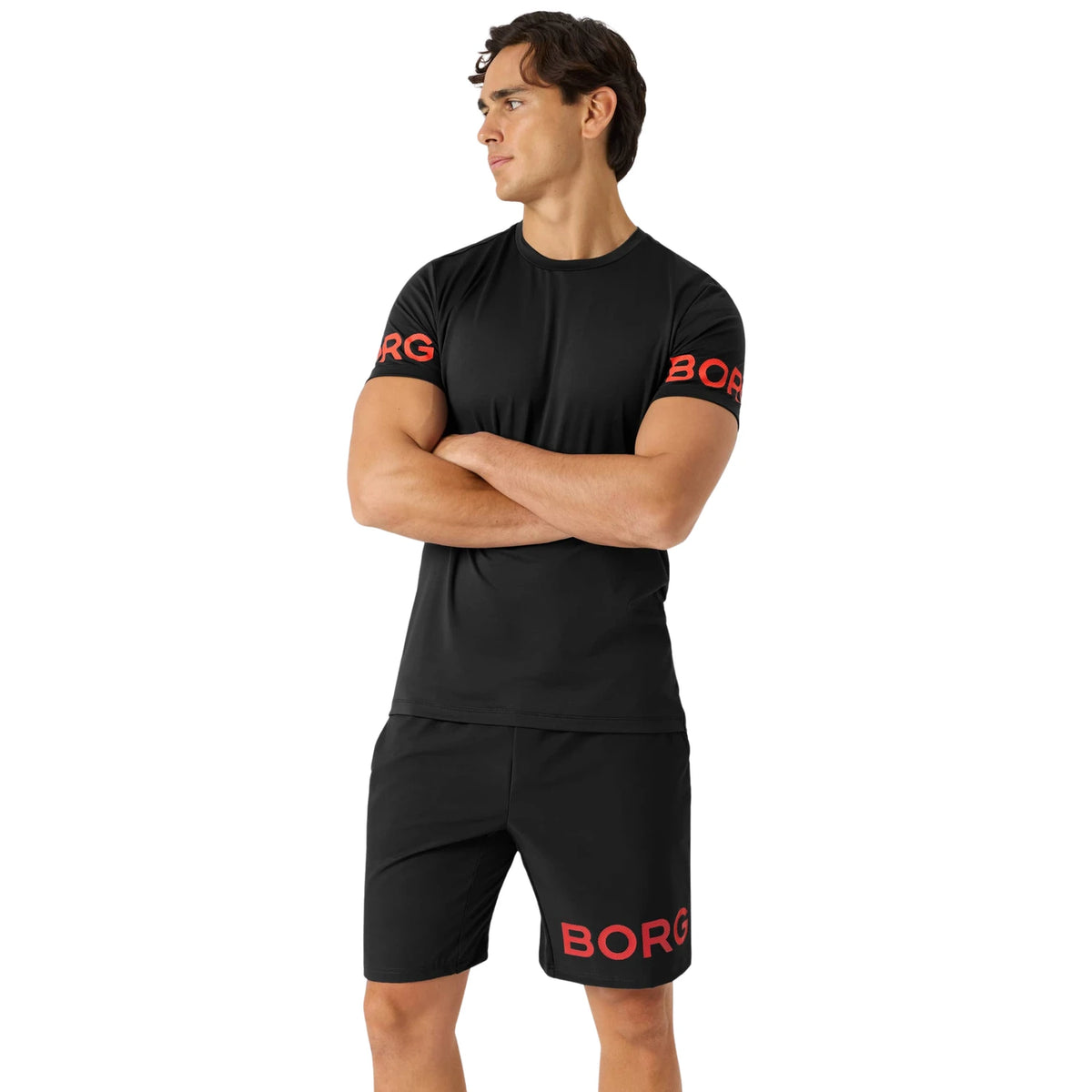 Björn Borg T-shirt Black Beauty - op model (2)