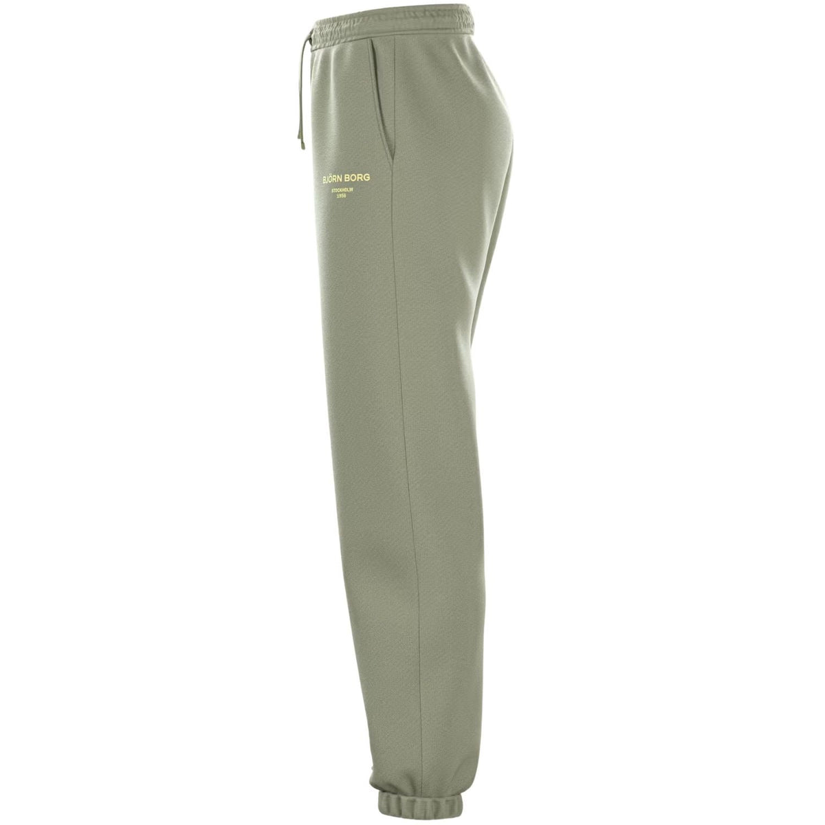 Kakigroene Bjorn Borg W Essential 1 joggingbroek met trekkoord in de taille