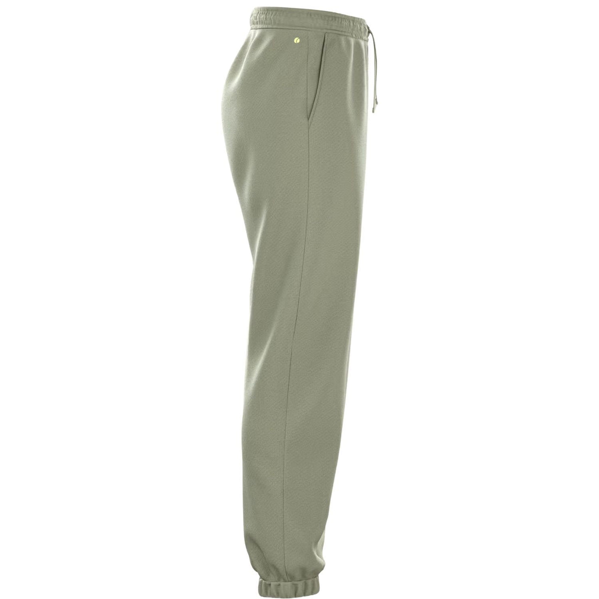 Zijaanzicht van de kakigroene Bjorn Borg W Essential 1 joggingbroek met zijzak