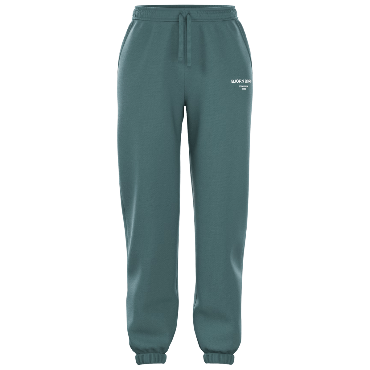 Bjorn Borg W Essential 1 joggingbroek voor dames in zeegroen, vooraanzicht