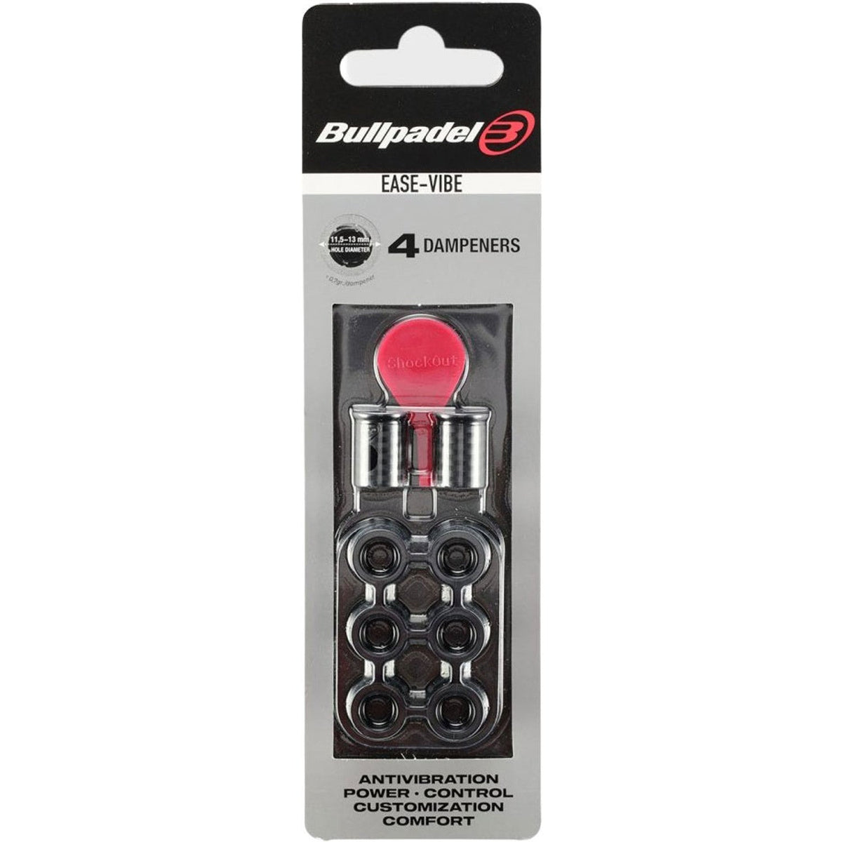 Bullpadel Ease Vibe Dempers Zwart