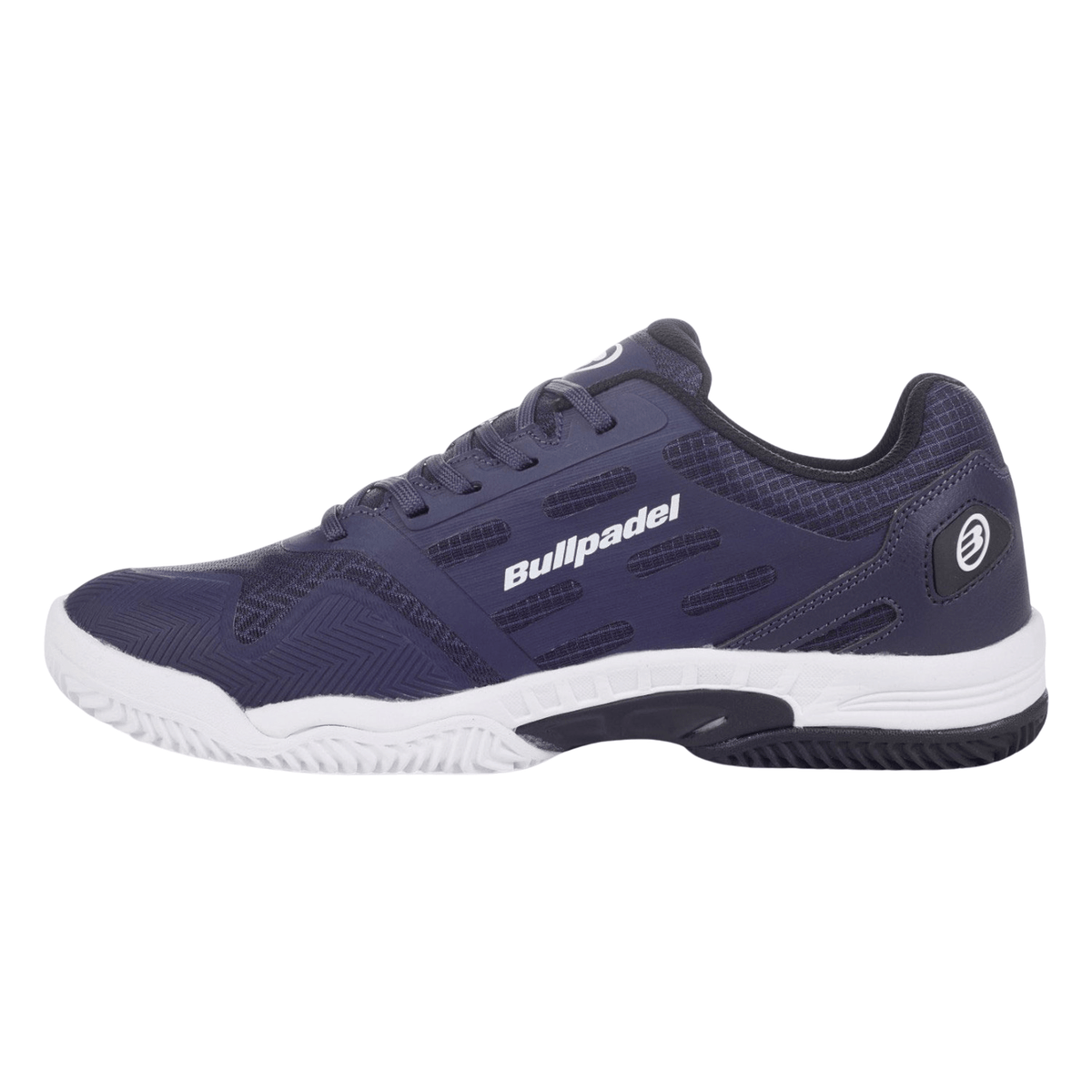 Interiorul rachetei Bullpadel Indiga 25I Navy Blue, de culoare albastru închis, cu imprimeu Bullpadel