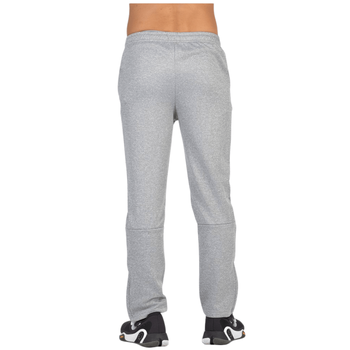 Achterzijde van de lichtgrijze Bullpadel Pants Brome trainingsbroek voor heren
