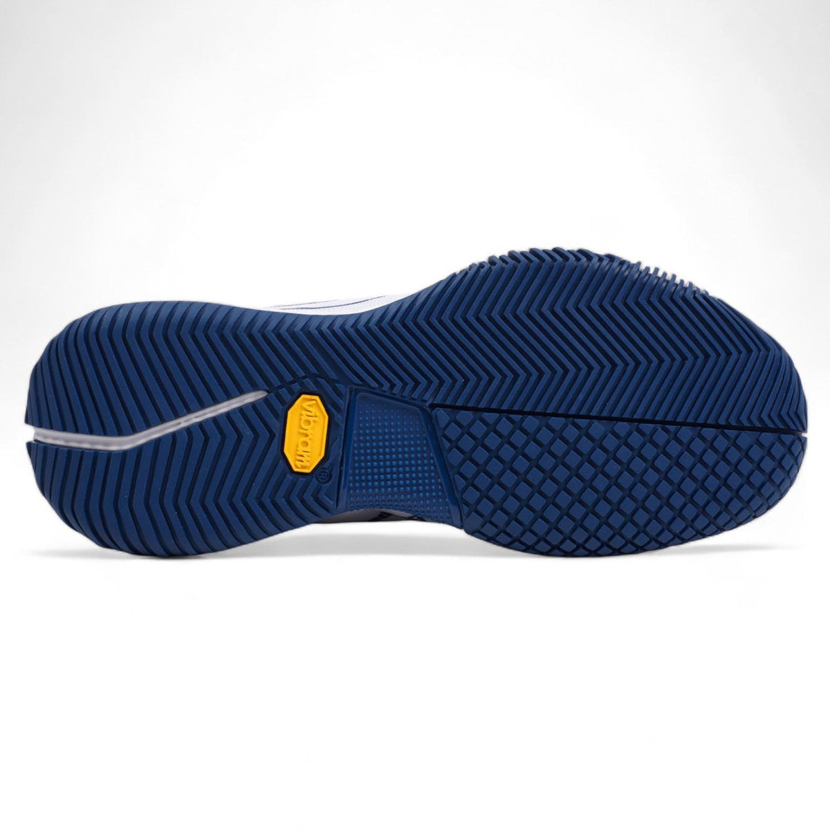 Bullpadel Pearl Vibram 25V White - marineblauwe Vibram buitenzool met Hybrid 360 profiel