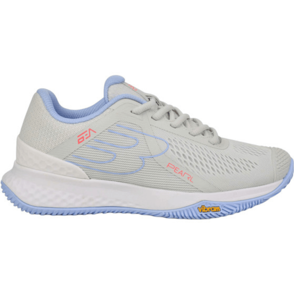 Bullpadel Pearl Vibram W 25I Light Grey padelschoen dames - buitenzijde