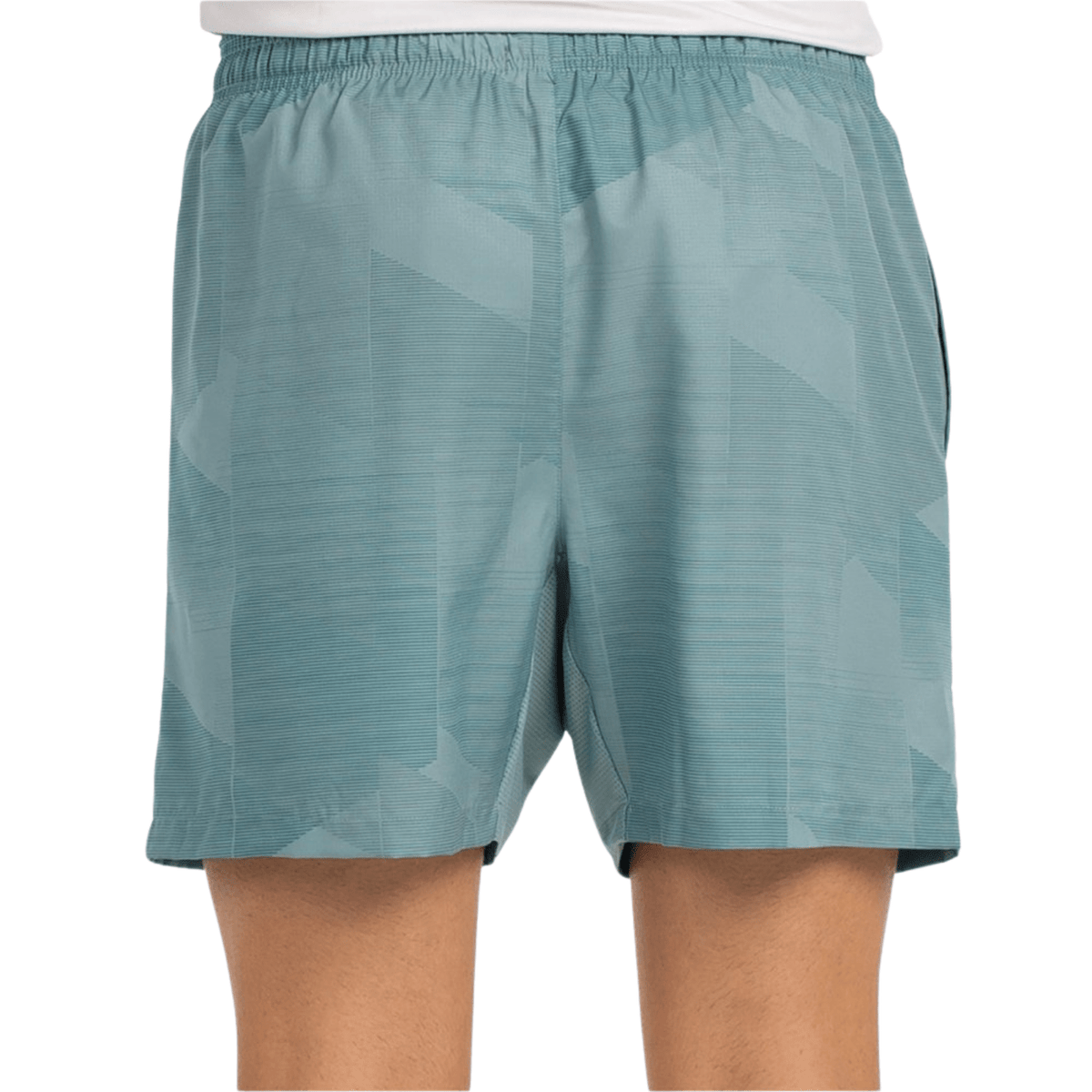 Detail van de saliegroene Bullpadel Short Lleno met elastische taille en losse pijpen