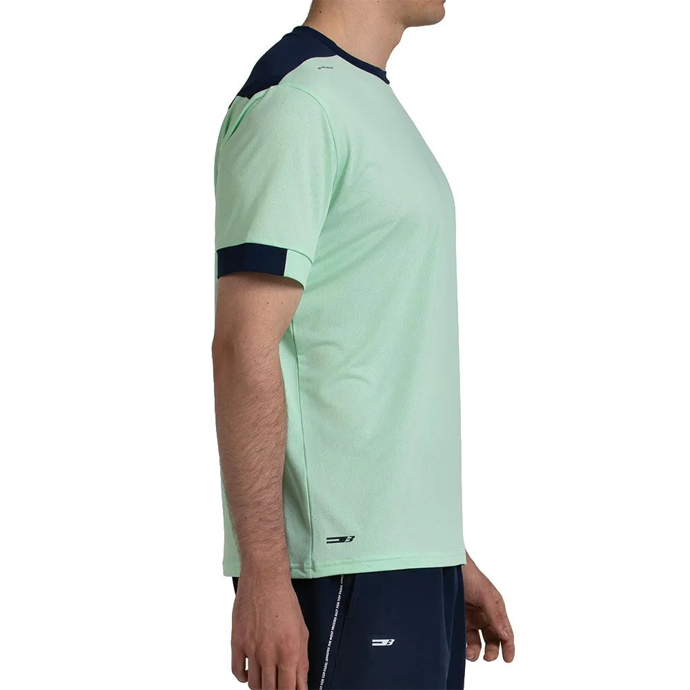 Mintgroen Bullpadel Mananu T-shirt van opzij gedragen