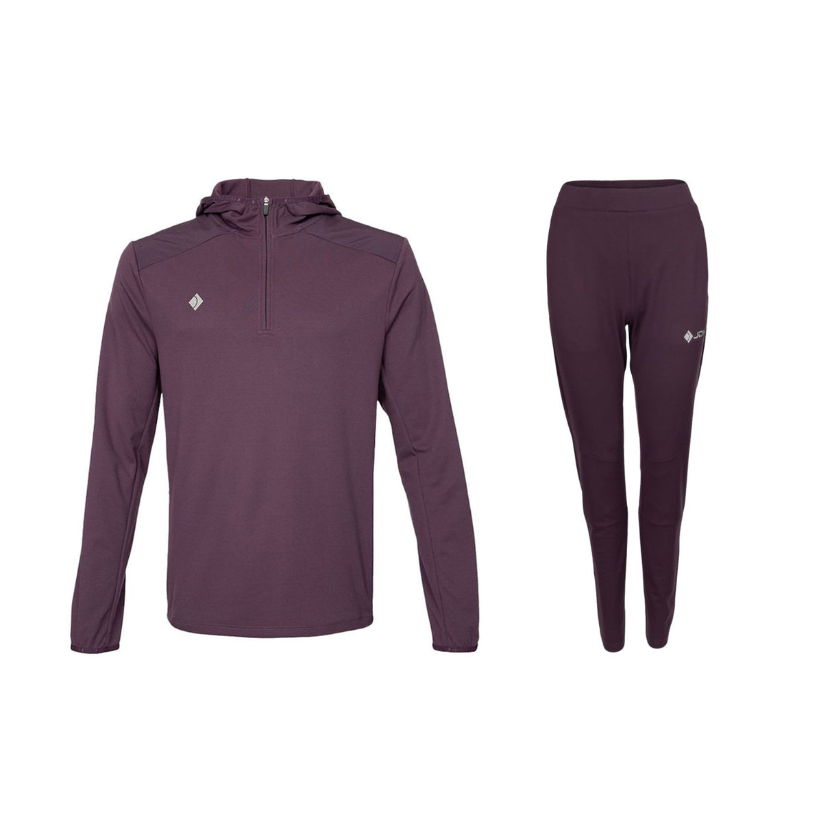 JDH Hooded Midlayer Plum W set