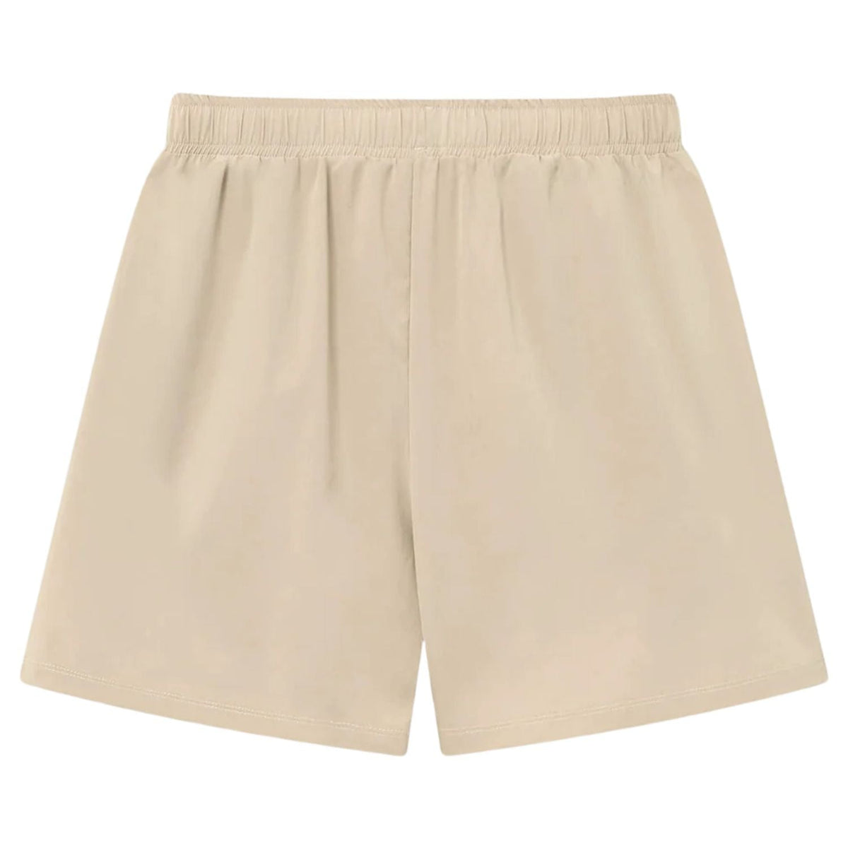 Parte de trás dos calções Cuera Active Globe Shorts Sand com cintura elástica