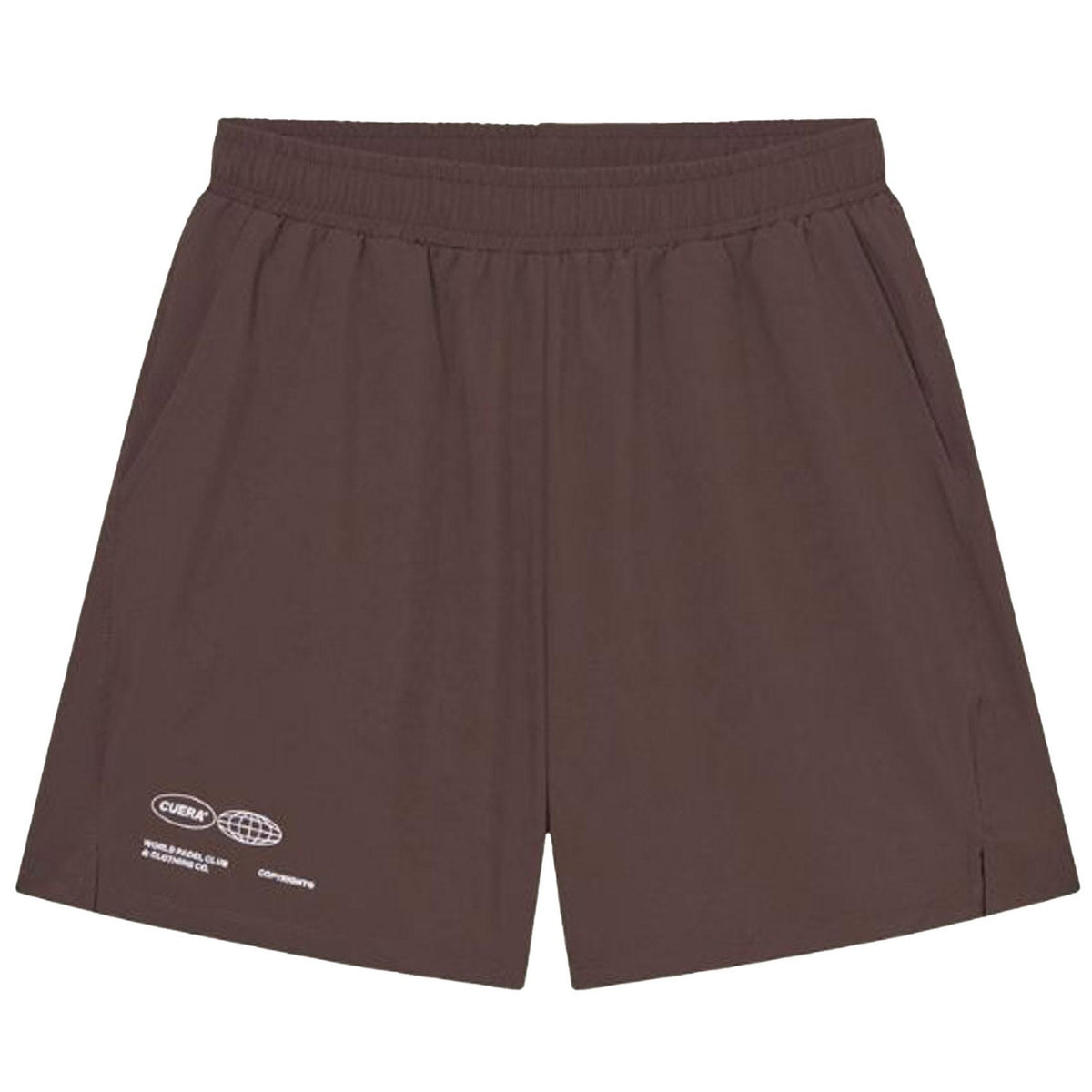 Cuera Active Globe short voor heren in donkerbruin, vooraanzicht met logo op de pijp