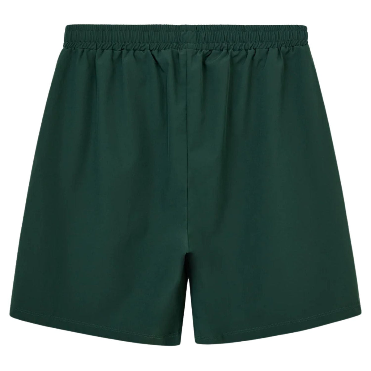 Parte trasera de los pantalones cortos Cuera Active Globe Court Green con cintura elástica