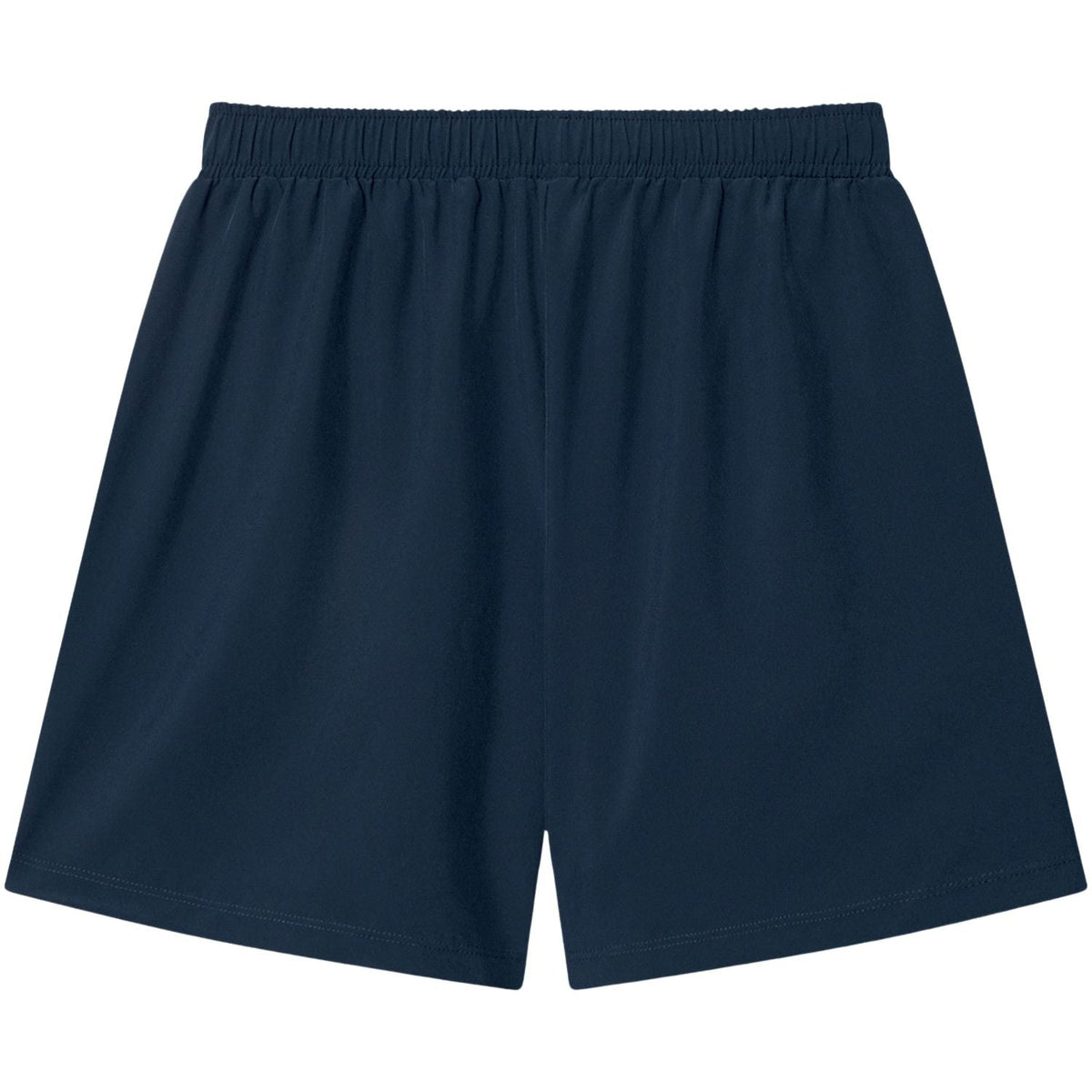 Achterzijde van de donkerblauwe Cuera Active Globe short met elastische tailleband