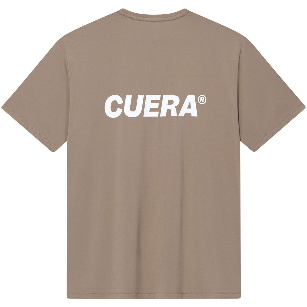 Zadní strana trička Cuera Oncourt Airy Logo T-Shirt Walnut s velkým logem Cuera
