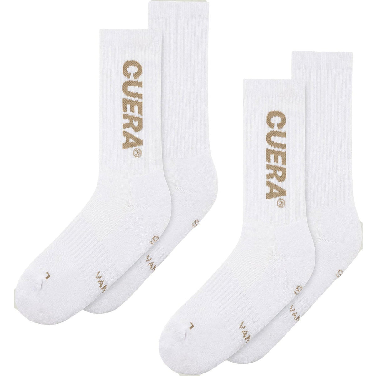 Cuera Padel Socks (2 Pack) White/Walnut