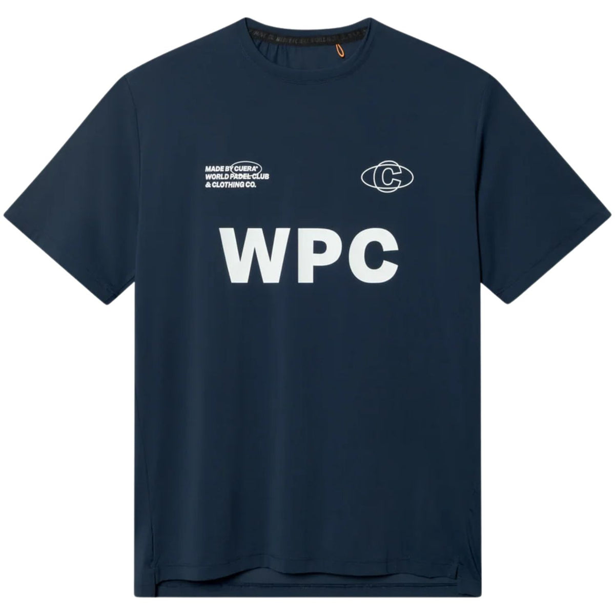 Cuera WPC lightweight T-shirt voor heren in donkerblauw met witte WPC-print