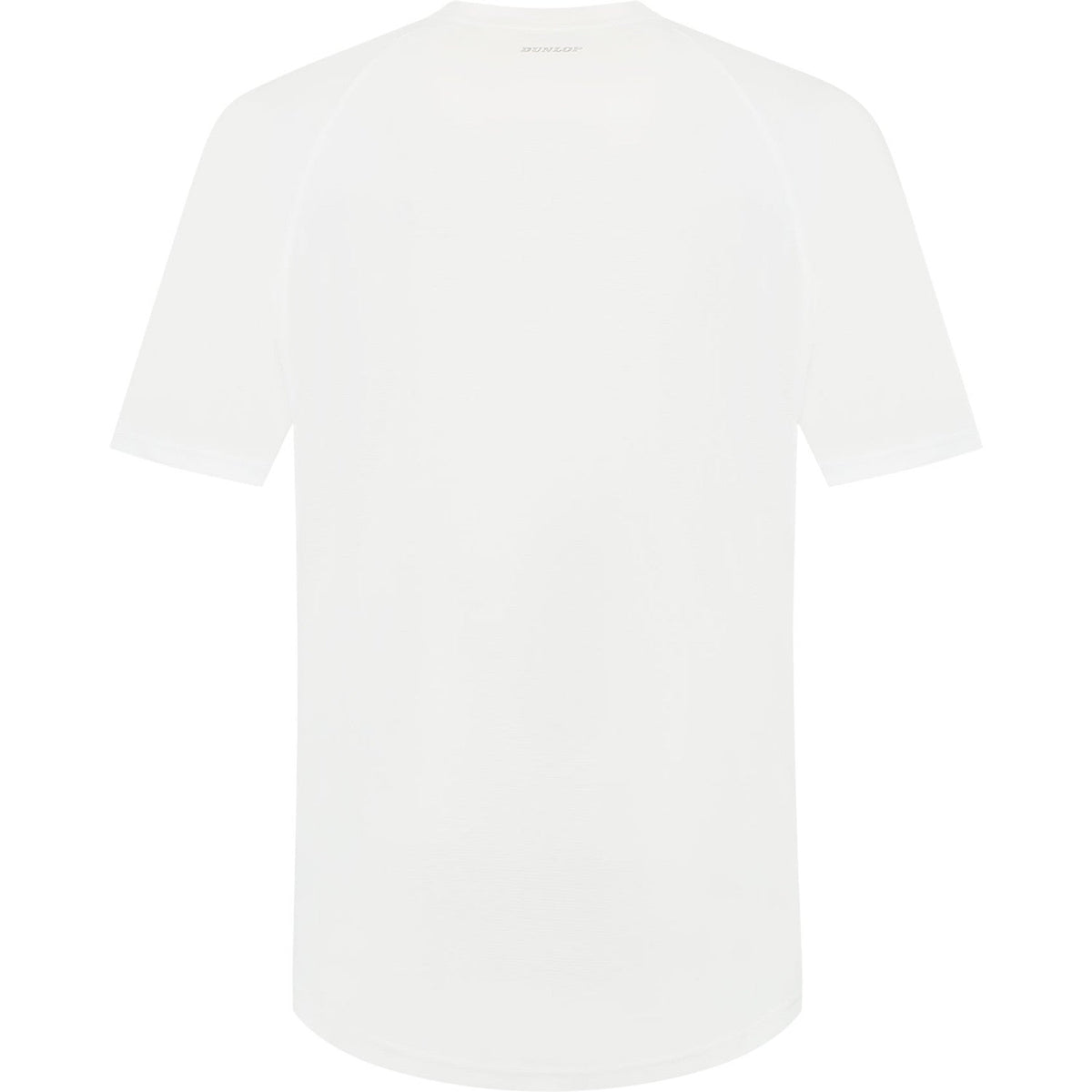 T-shirt Dunlop Club Mens Crew Tee White, vue de dos en blanc avec coutures raglan