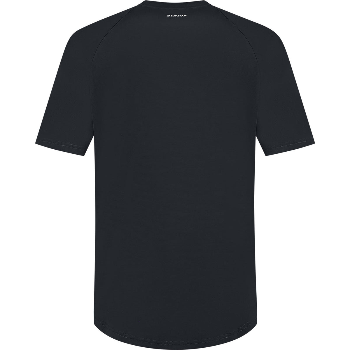 Achterzijde van het zwarte Dunlop Club T-shirt voor heren