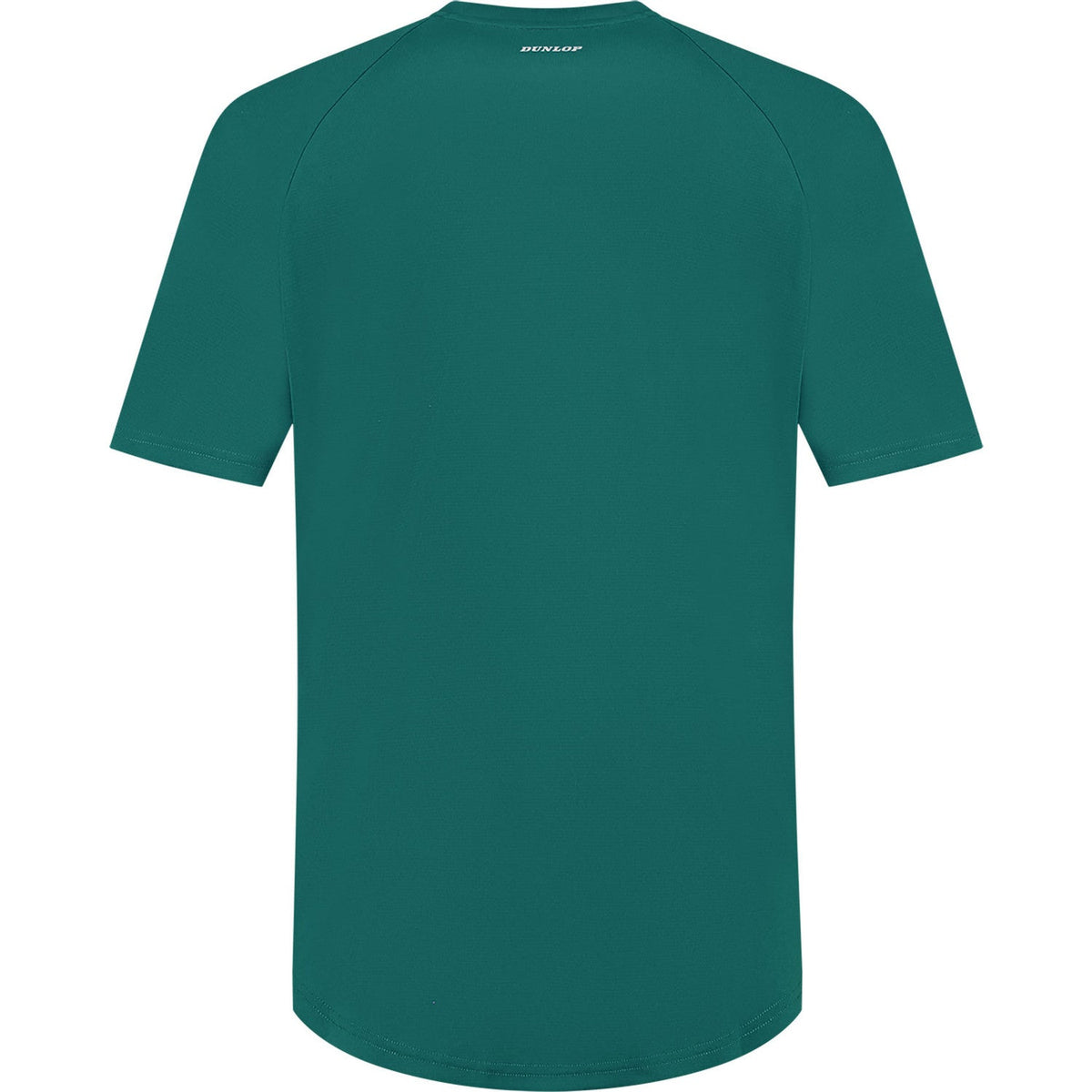 Dunlop Club Mens Crew Tee Atlantic Deep, achteraanzicht in diep zeegroen met raglannaden