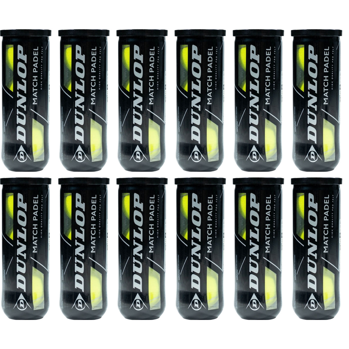 Dunlop Match Padel Balls (12x3 st.)