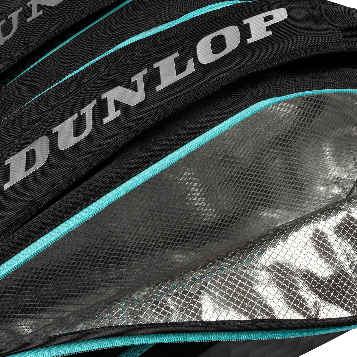 Detail van het geopende thermovak van de Dunlop Elite met zilverkleurige voering en mesh