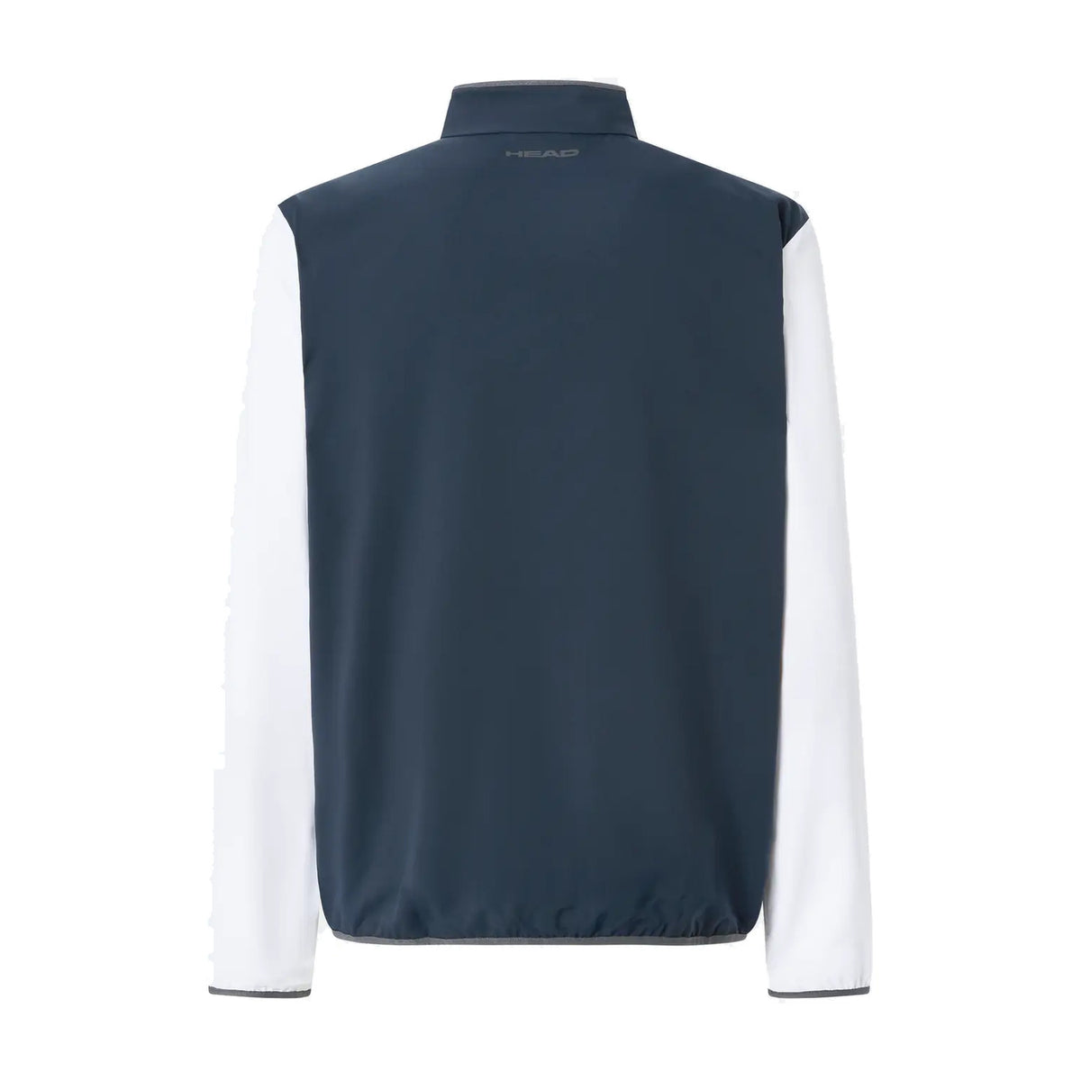 Head Club 25 Jacket heren in Navy/White - achteraanzicht met opstaande kraag en witte mouwen