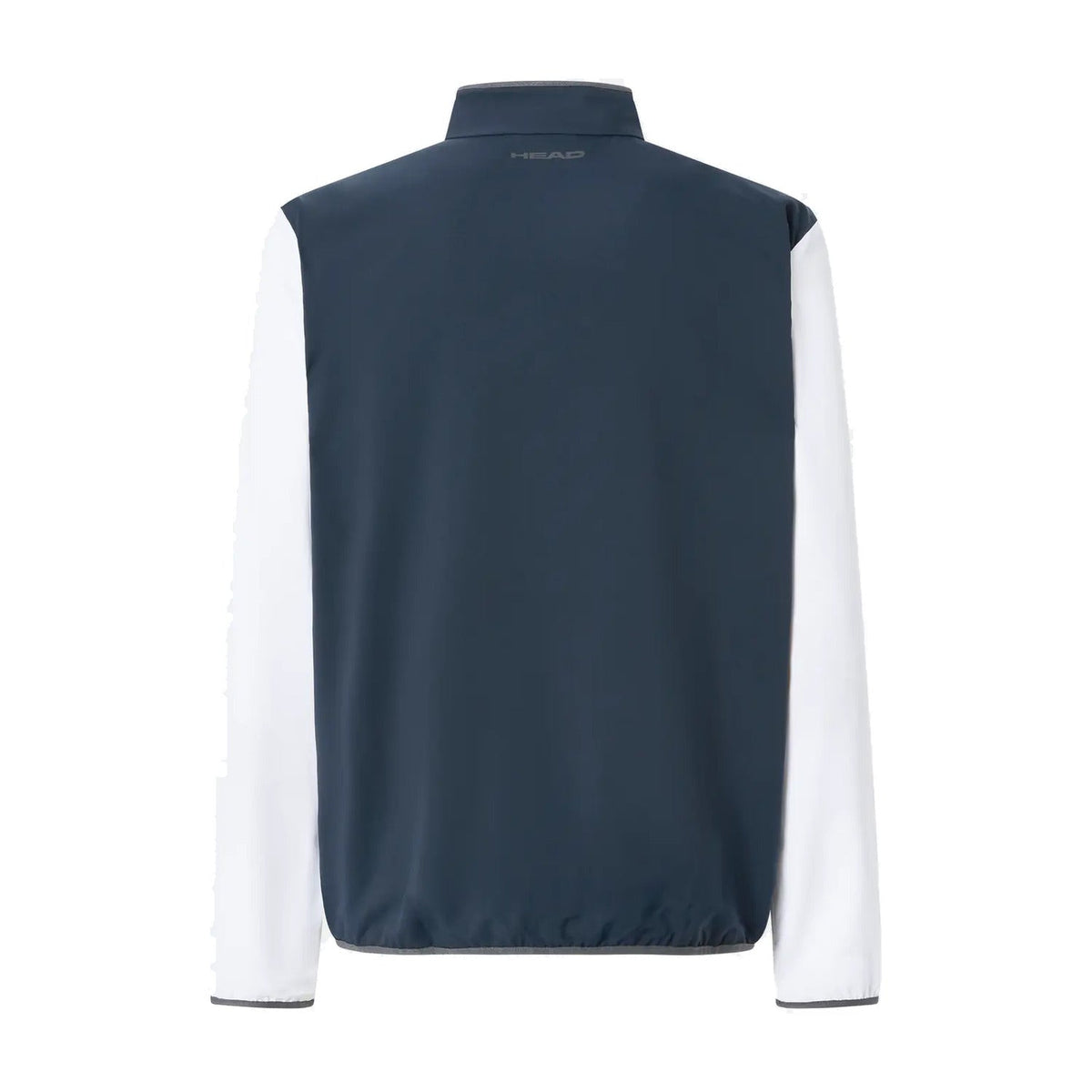 Veste Head Club 25 pour homme, couleur bleu marine/blanc – vue de dos avec col montant et manches blanches