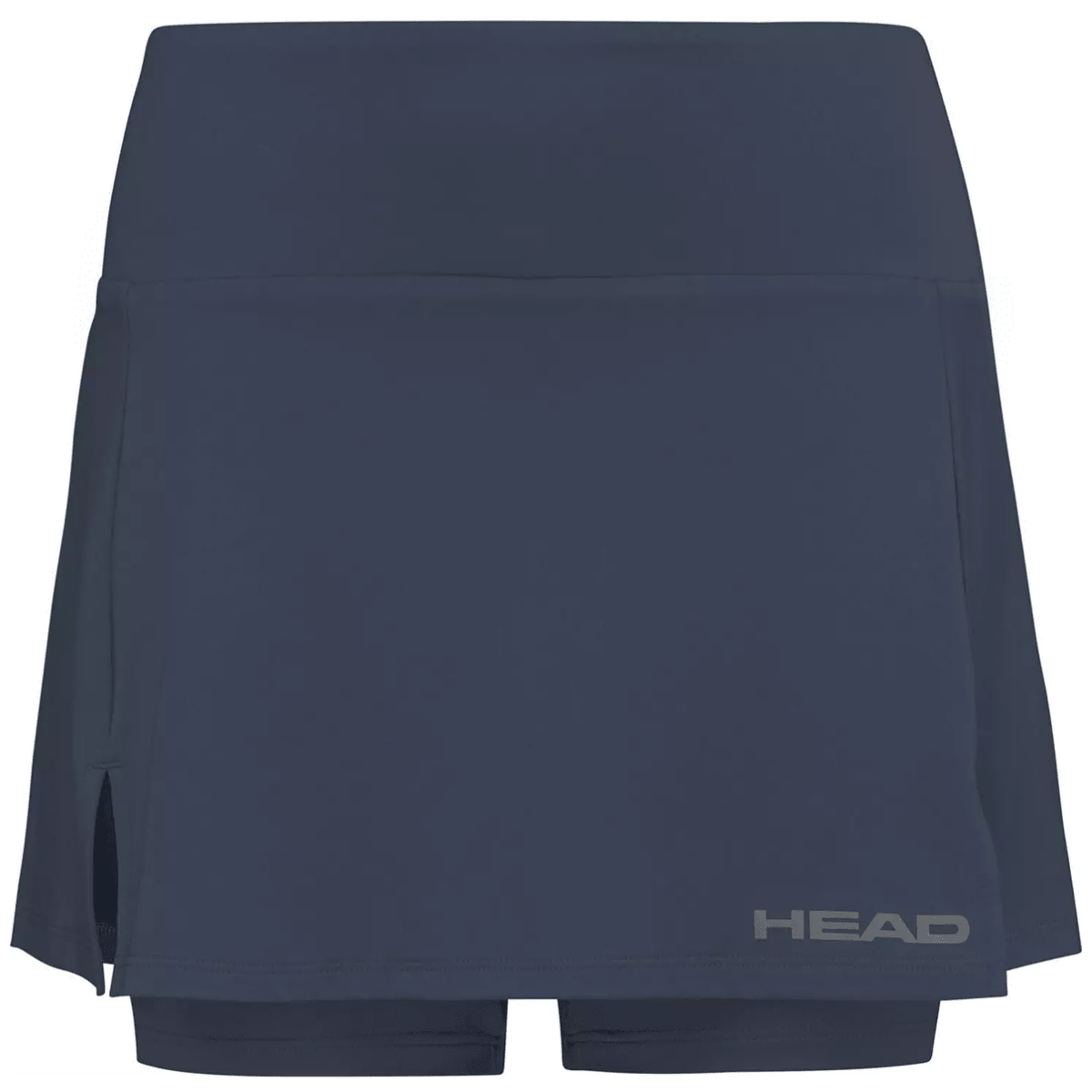Achterzijde van de donkerblauwe Head Club Basic Skirt met ingebouwd broekje