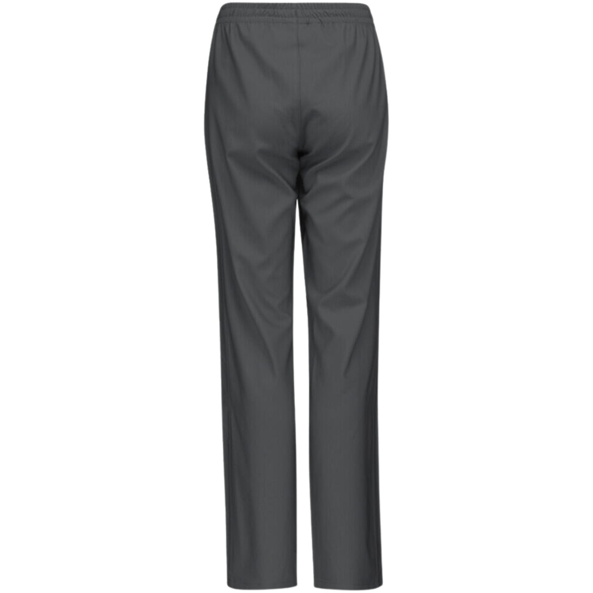 Achterzijde van de donkergrijze Head Club Pants W voor dames met rechte pijpen