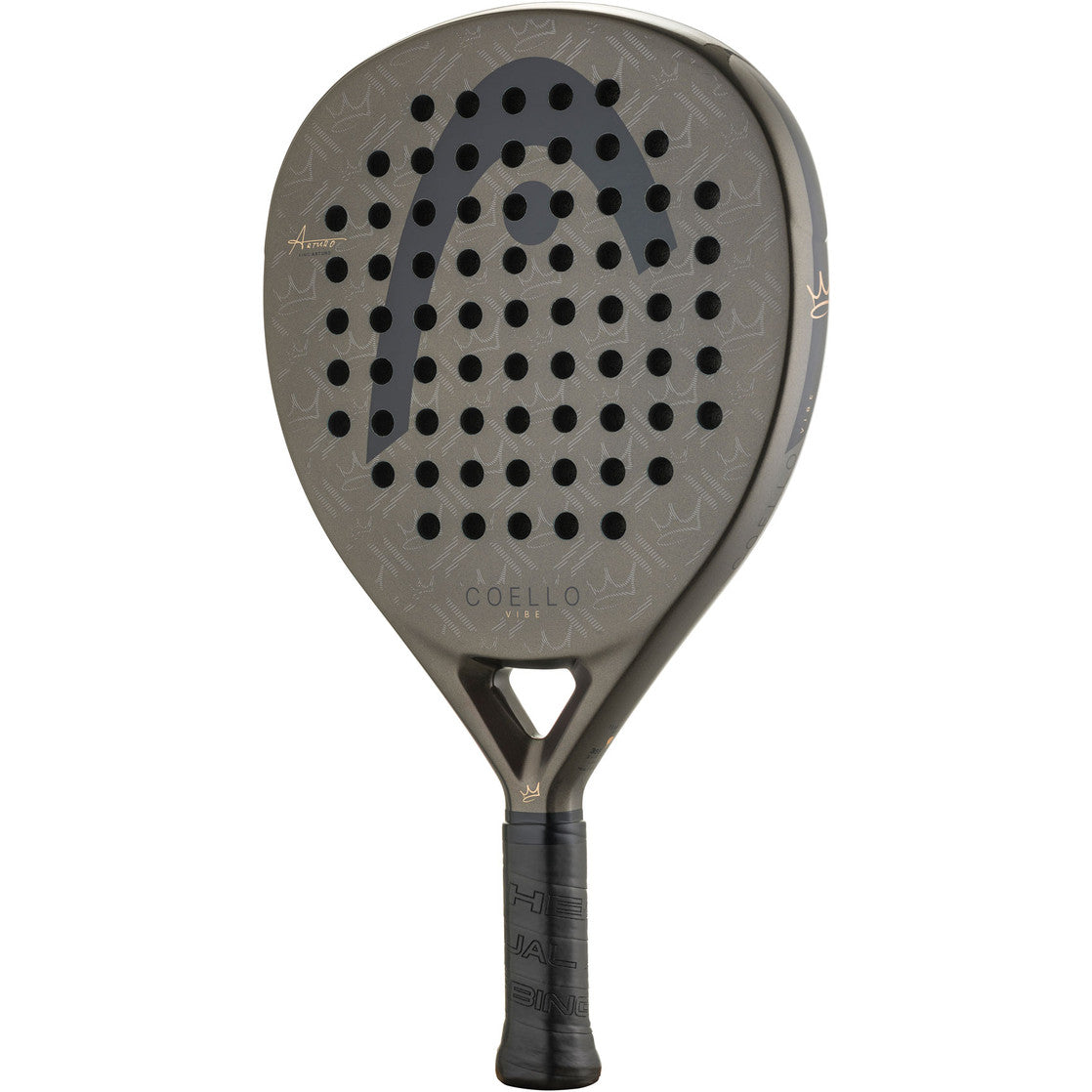 Retro della racchetta da padel Head Coello Vibe 2026 in grigio scuro