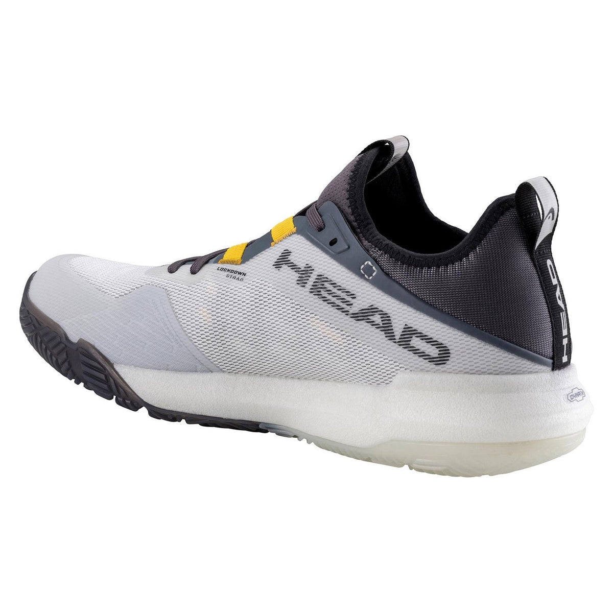 Head Motion Pro Padel White/Black padelschoen heren - achterzijde met hielpartij