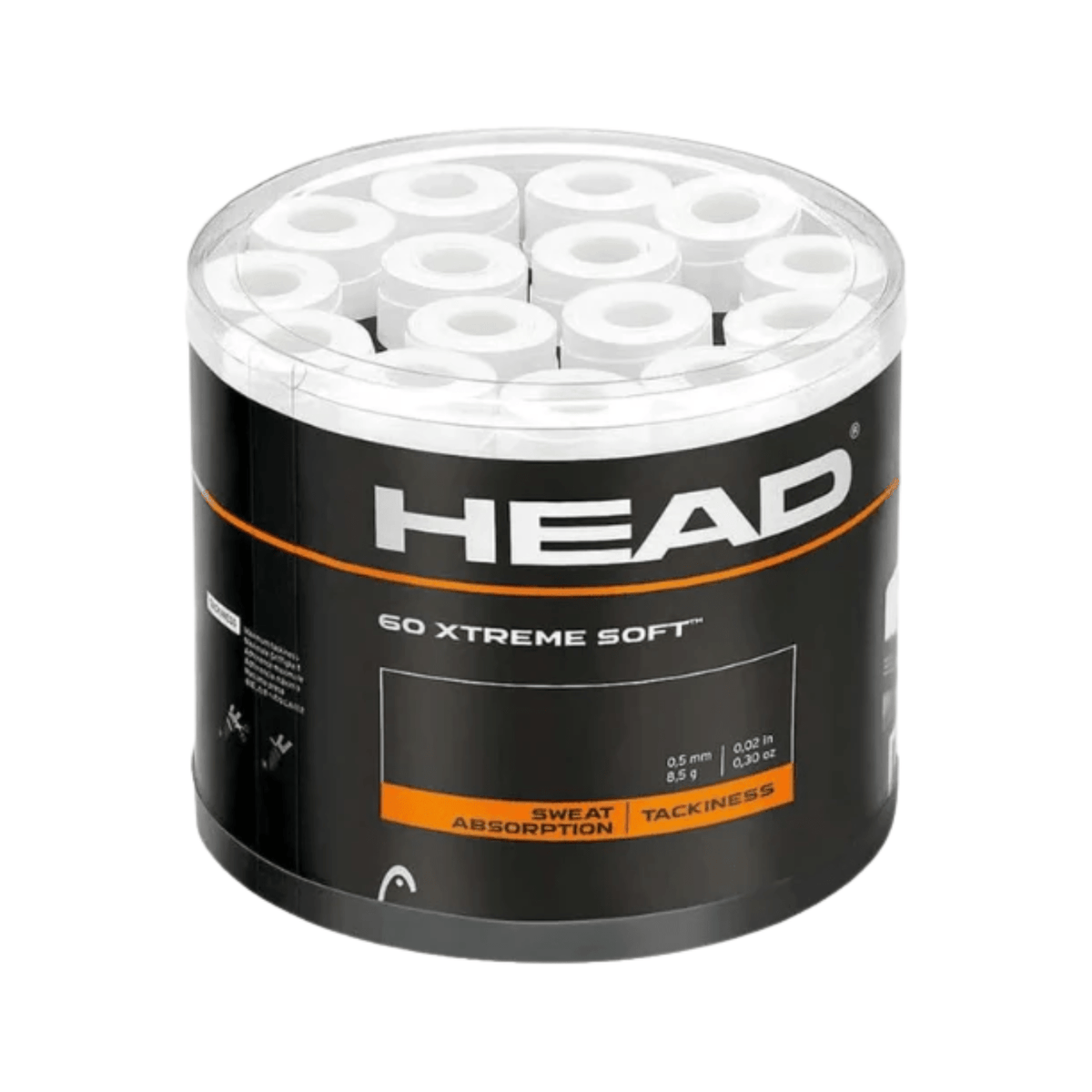 Head Overgrips Xtreme Soft 60x White - witte overgrips voordeelbox