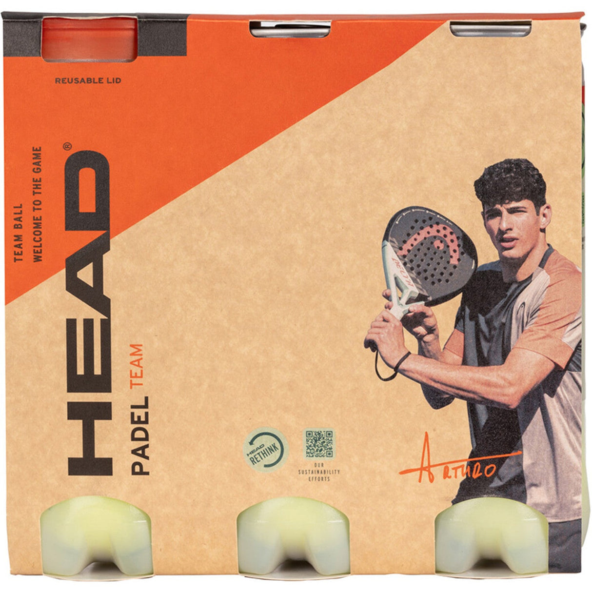 Head Padel Team Balls (3x3 st.) -