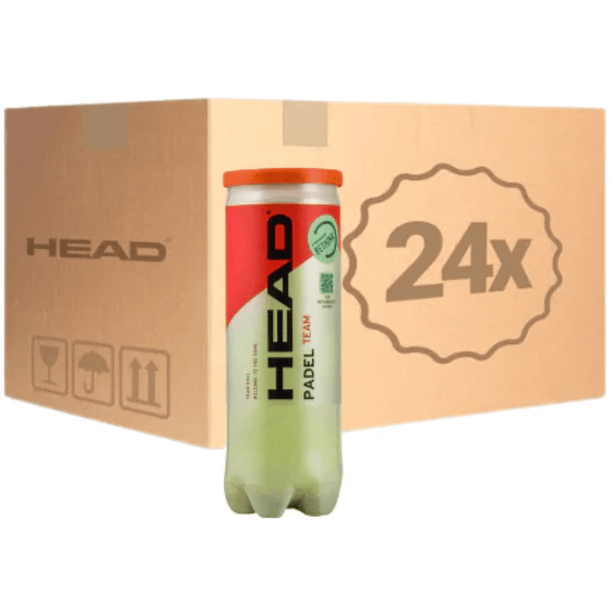 Head Padel Team Balls Box (24x3 st.) -