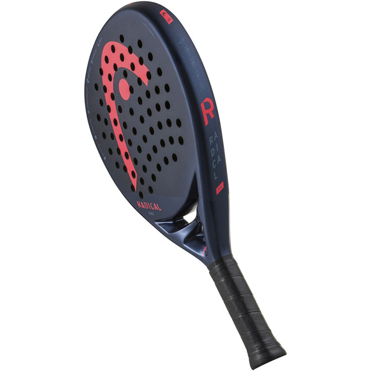 Head Radical Pro 24 gekanteld met Radical-opdruk langs de donkerblauwe framerand