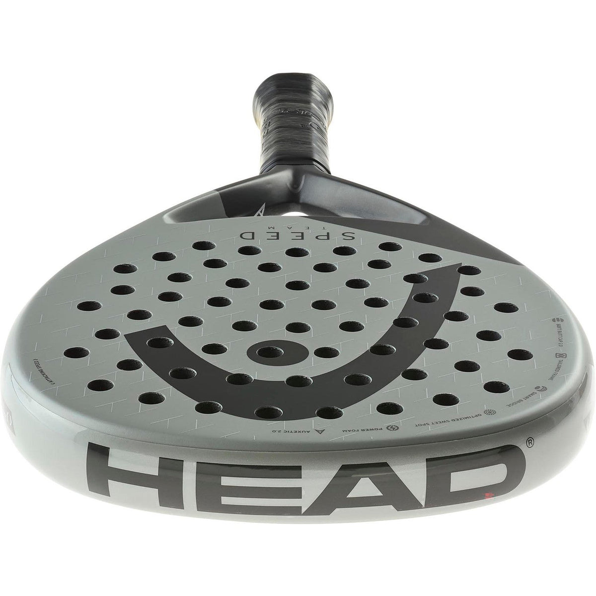 Draufsicht auf den Head Speed Team 2025 mit großem Head-Logo am Rahmenrand