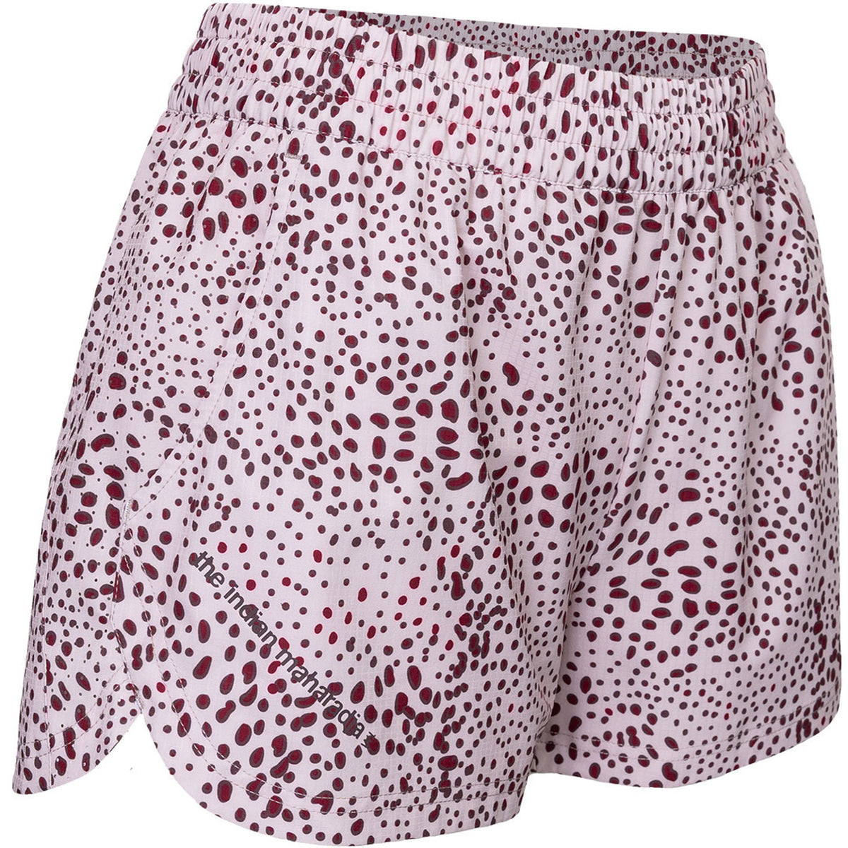 Zijaanzicht van de gestippelde Indian Maharadja Agility short voor dames