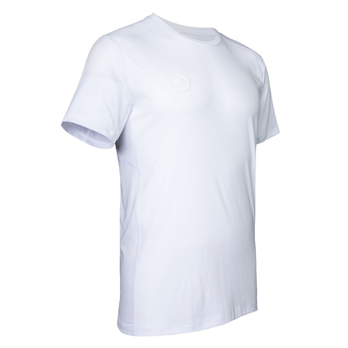 Schuin zijaanzicht van het witte Indian Maharadja Agility T-shirt
