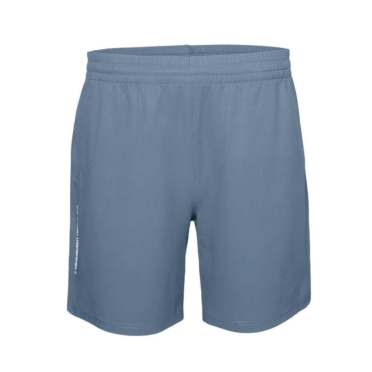 Indian Maharadja Ripstop short voor heren in grijsblauw, plat vooraanzicht