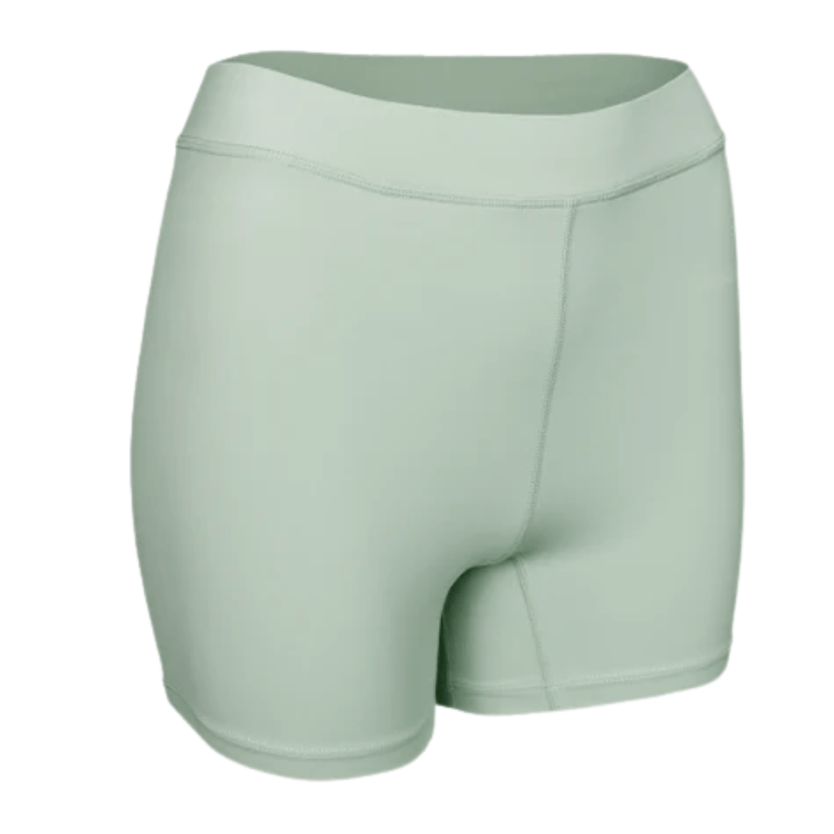 Losse mintgroene binnenshort die bij de witte JDH Performance jurk hoort