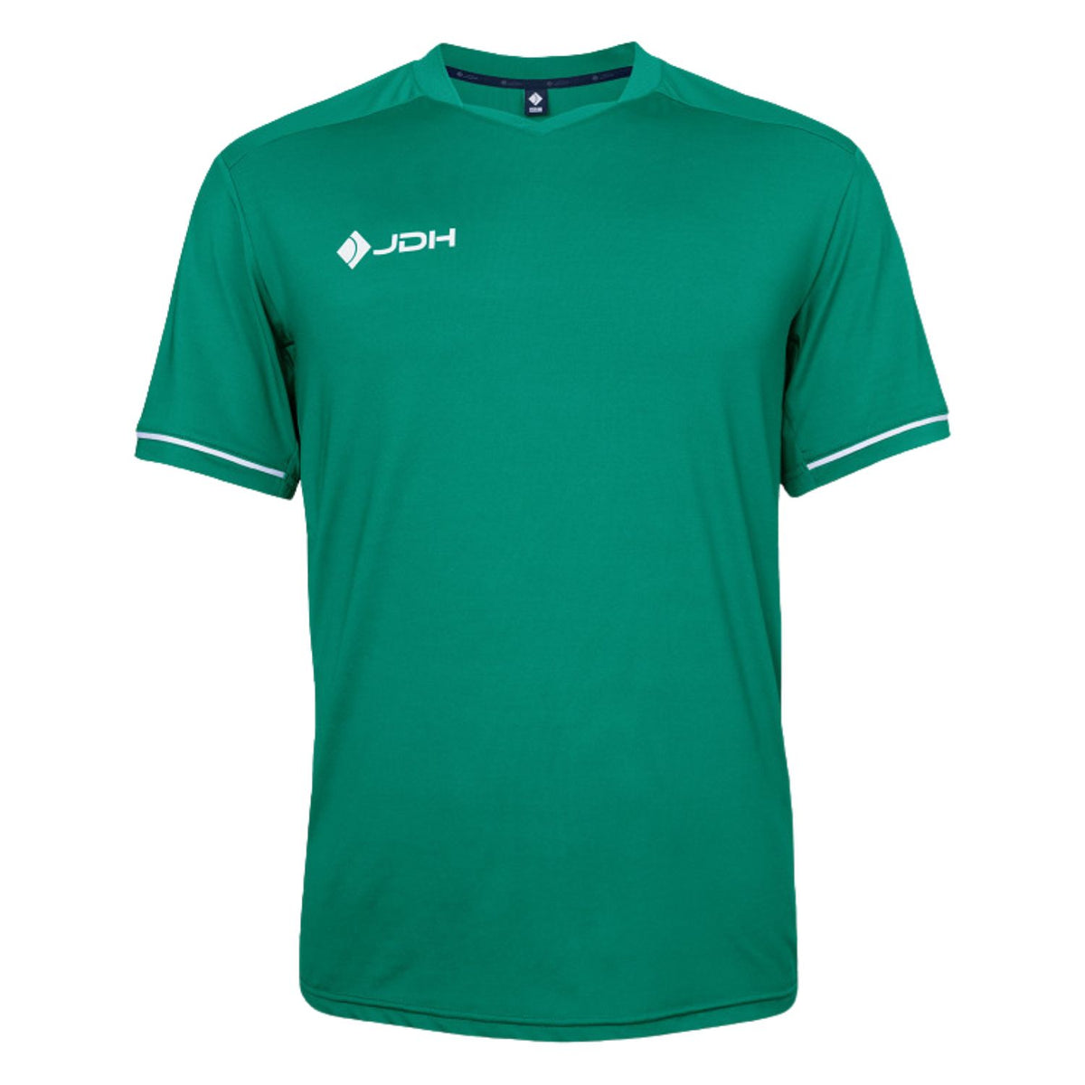 JDH Pro Tech T-shirt voor heren in groen met JDH-logo op de borst
