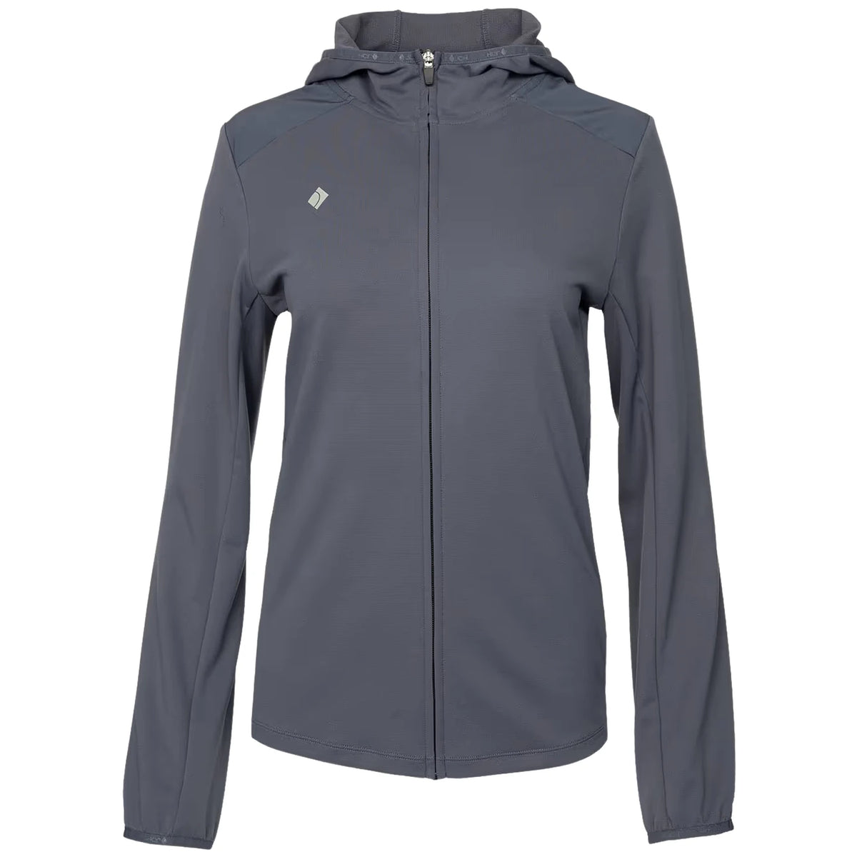 JDH W Hooded Midlayer Grey - productfoto