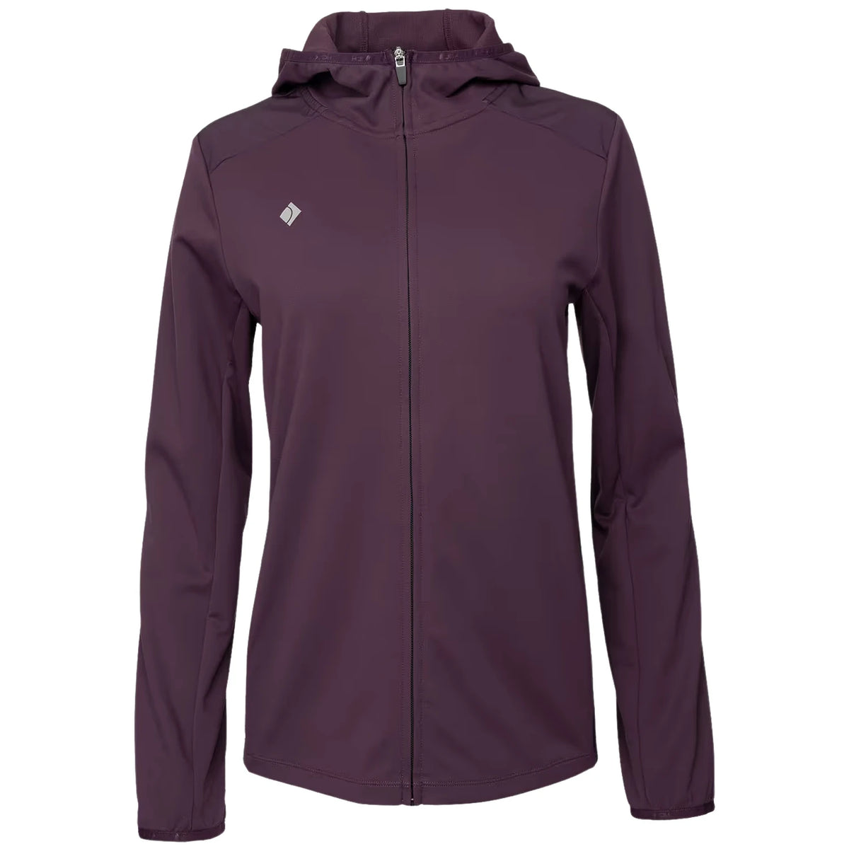 JDH W Hooded Midlayer Plum - productfoto
