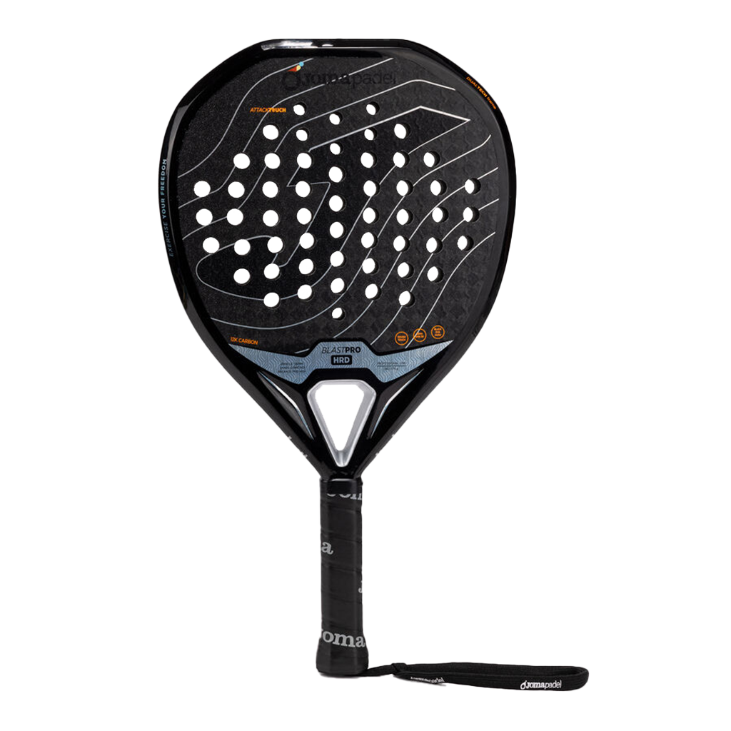 Joma Blast Pro Hrd 2026 padelracket in zwart met koperen accenten, vooraanzicht
