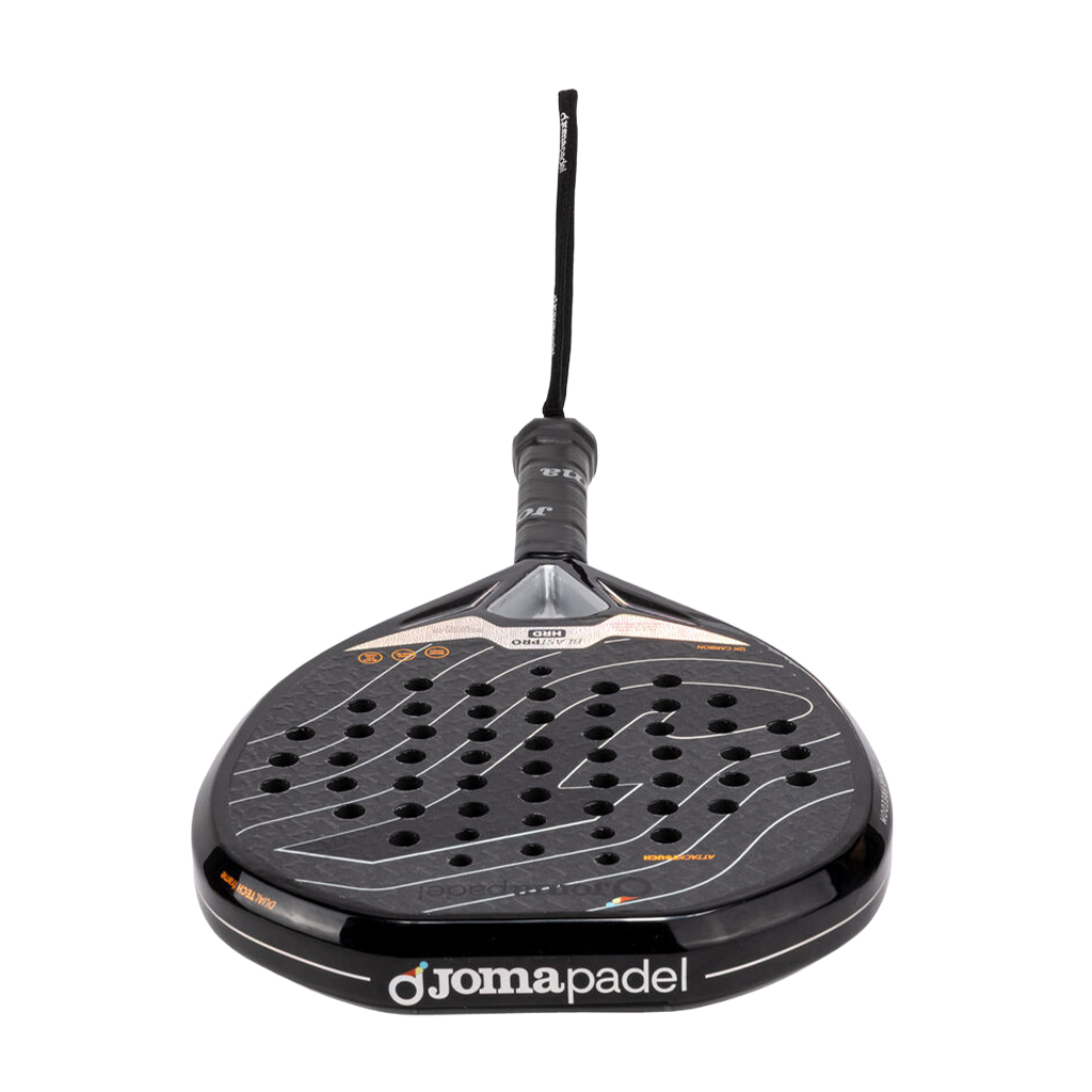 Bovenaanzicht van het Joma Blast Pro Hrd 2026 met Jomapadel-opdruk op de framerand